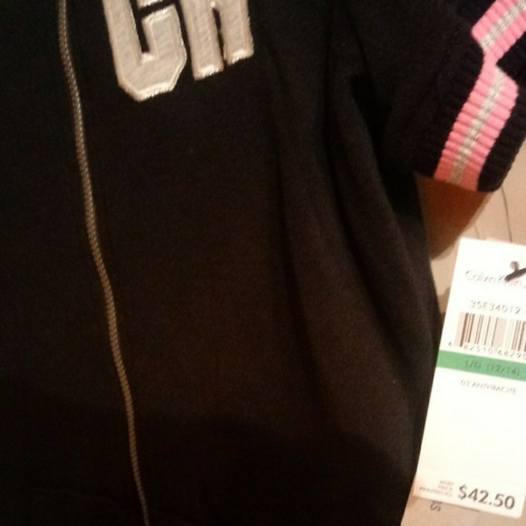 Calvin Klein Jeans Girl's Hooded Sweatshirt - Picture 5 of 5